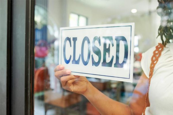Answering services store closed
